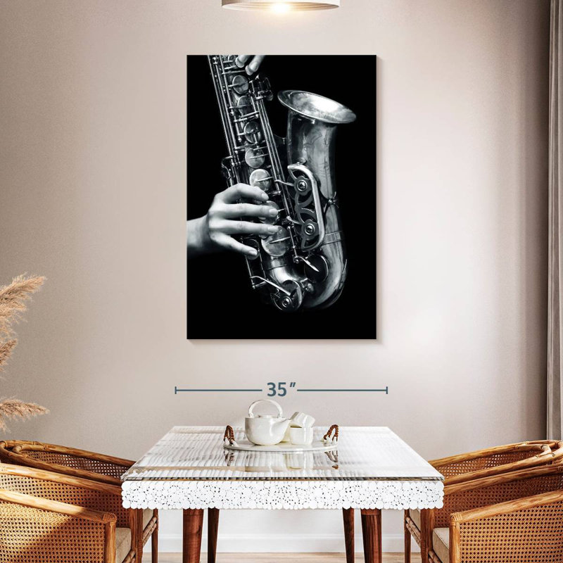 Abarca Saxophone Play, 48" H x 32" W