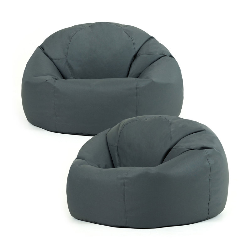 Kingston Water-Resistant Classic Bean Bag, Dark Grey