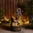 Outdoor Sculptural Fountain with Lights