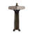 The Renovators Supply Inc. 20 " 25.5 " Tall Vitreous China Specialty Bathroom Sink and Overflow Hole