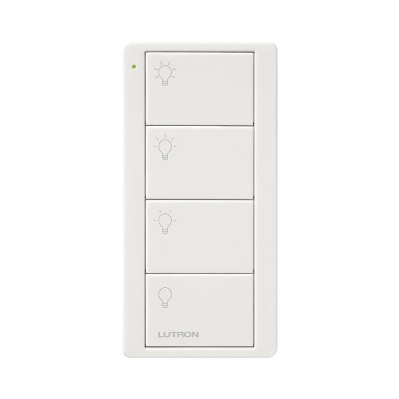 Lutron PJ2-4B-GWH-L31 commande sans fil Pico, scène à 4 boutons, blanc