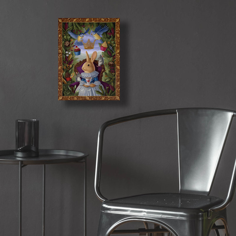 «The High Tea» par Gina Matarazzo, art mural en verre acrylique, H 16 po x l 12 po x P 0,13 po