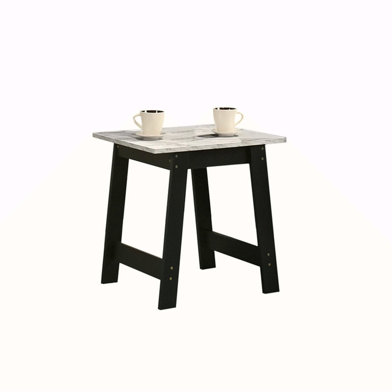 Table de coude l 19 po avec finition en faux marbre