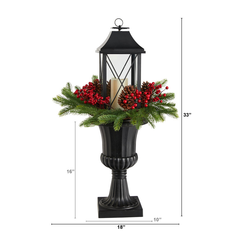 33'' H Floor Lantern with Candle Included