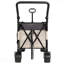 Multi-Functional Push-Pull Folding Wagon Cart With Rotating Handle & 360° All-Terrain Wheels – Heavy-Duty, Adjustable Design, Large Capacity For Transport, Groceries, And Outdoor Use, Khaki- Gray