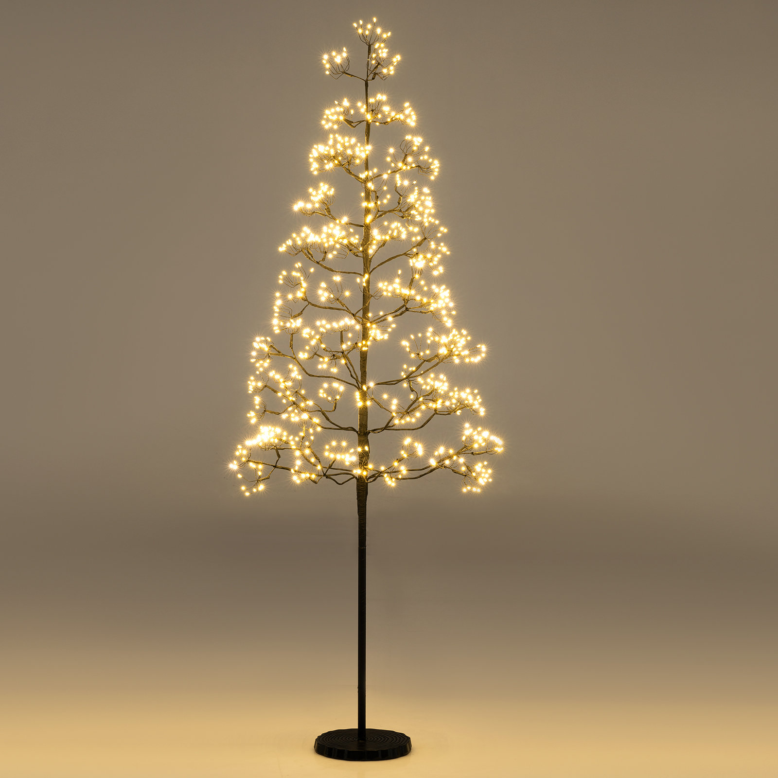 Charlton Home® 5 Ft Pre-Lit Lighted Alpine Cedar Tree With Warm White ...
