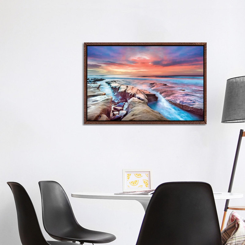 Hospital Reef La Jolla II 1 Piece Wall Art on Canvas, 66.04 cm H x 45.72 cm W, Classic Wood Floater Framed