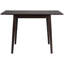 Table de salle à manger à 4 espaces avec pieds en bois d'hévéa, rectangulaire pour appartements et salons 45,33 po x 29,5 po.