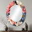 Miroir mural ovale French French-221698819