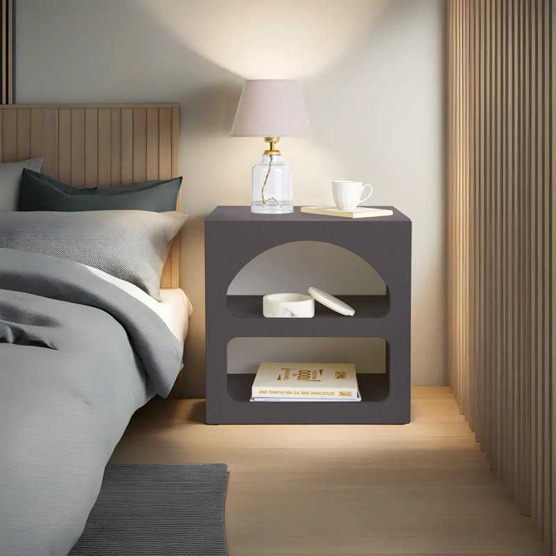50 cm W Particle Board Bedside Table
