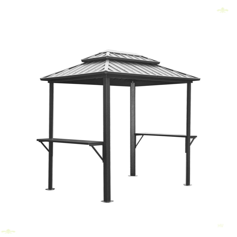 Cadre en métal pour l'extérieur en aluminium, Gris