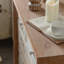 Buffet décoratif rustique rétro en bois massif sculpté