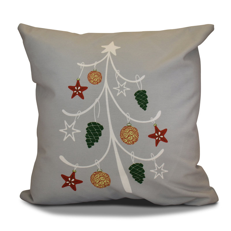 Coastal Christmas Reversible Throw Pillow, 18"x18"