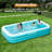 125" x 68" x 22" Full-Sized Inflatable Swimming Pool with Seats