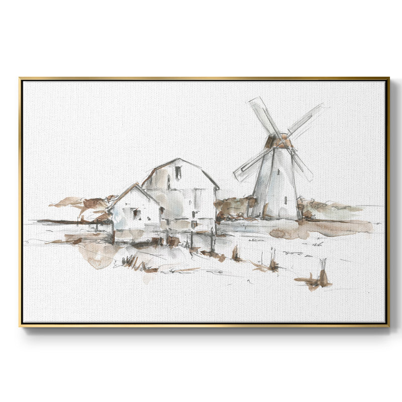 Old Mill Farm I, H 25 po x l 37 po x P 2 po, Or