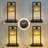 Set Of 2 Table Lamp With Rattan Shade For Reading Bedside