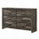 Mobilier de chambre à coucher 1 tiroir rustique contemporain à cinq tiroirs de rangement
