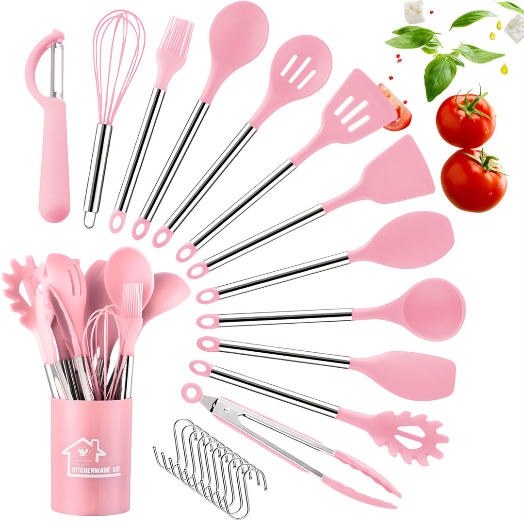 23 Piece Kitchen Utensil Set Silicone Cooking Tools