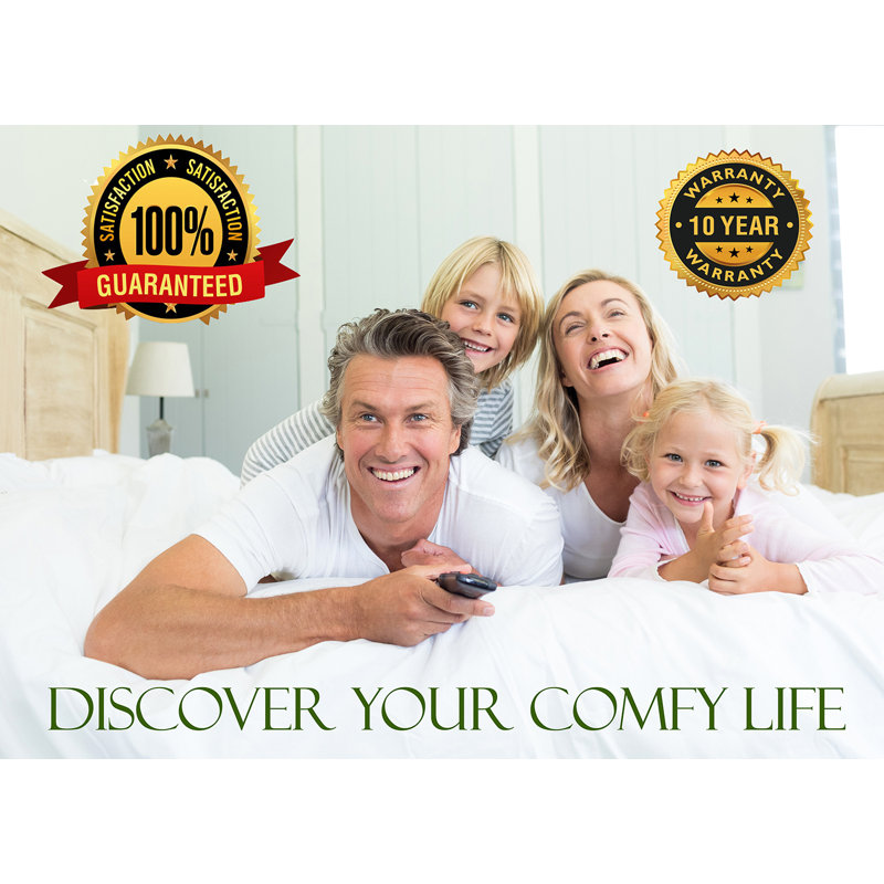 Queen White Bamboo Memory Foam Cooling Pillow