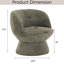 Fauteuil demi-tonneau pivotant de 28,5 po Joclyn-1512551445