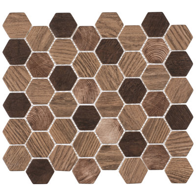 Terrain 2'' Hex Glass Mosaic Tile