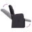  Reclining Garden Chair Set Of 2 Black-1955063725