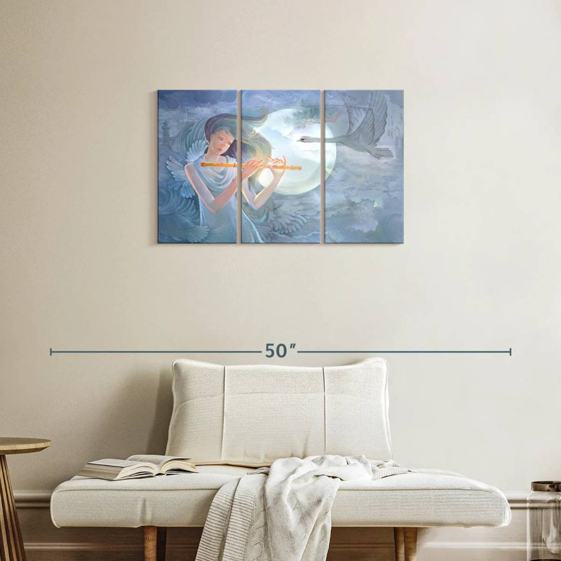 Abarca Flute Lady, 20" H x 33" W