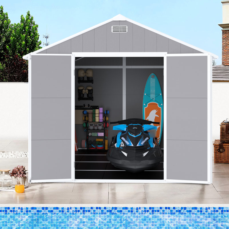8*8ft Resin Shack - Waterproof, & Spacious Shelter House