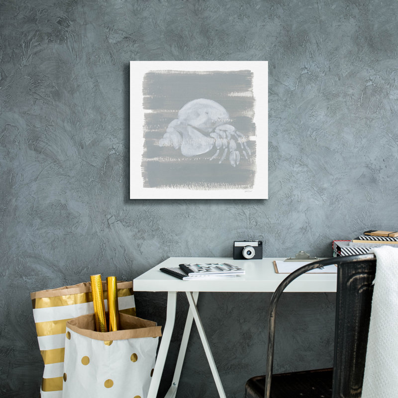 «Soft Sea Hermit Crab» par Yvette St. Amant, art mural sur toile, 18 po x 18 po, H 18 po x l 18 po x P 0,75 po