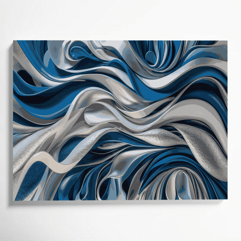 Art mural sur toile Biomorphic Abstraction 57, H 24 po x l 36 po