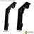 1 1/2"W x 5 1/2"D x 8"H Fleur De Lis Wrought Iron Bracket, (Single center brace), Antiqued Bronze-30778698-30778702