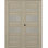 Porte standard lambrissée en bois et verre préfinie Mirella