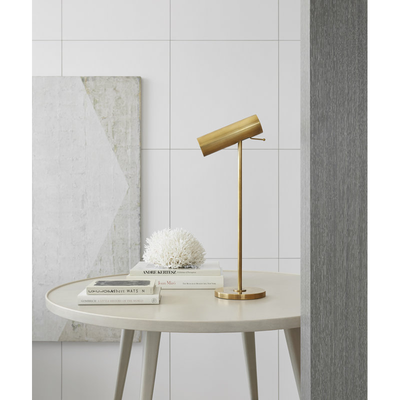 AERIN Lancelot Pivoting Desk Lamp, Antique Brass