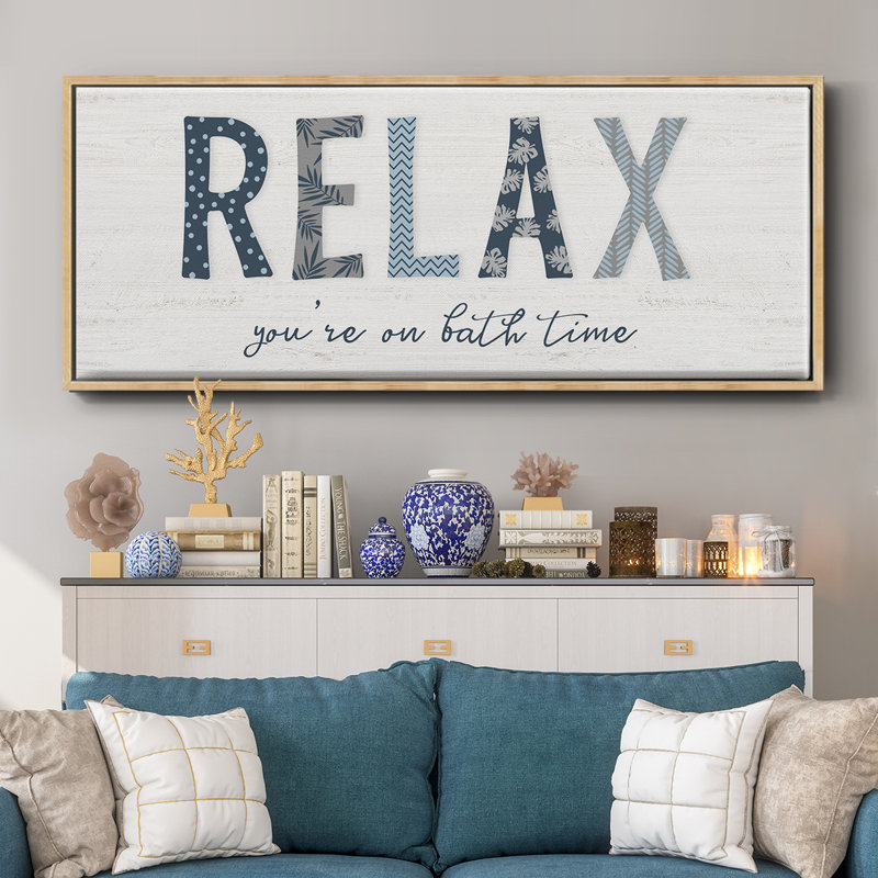 Relax - toile encadrée, H 12 po x l 30 po