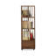 Bibliothèque standard en bois massif Nut-Brown