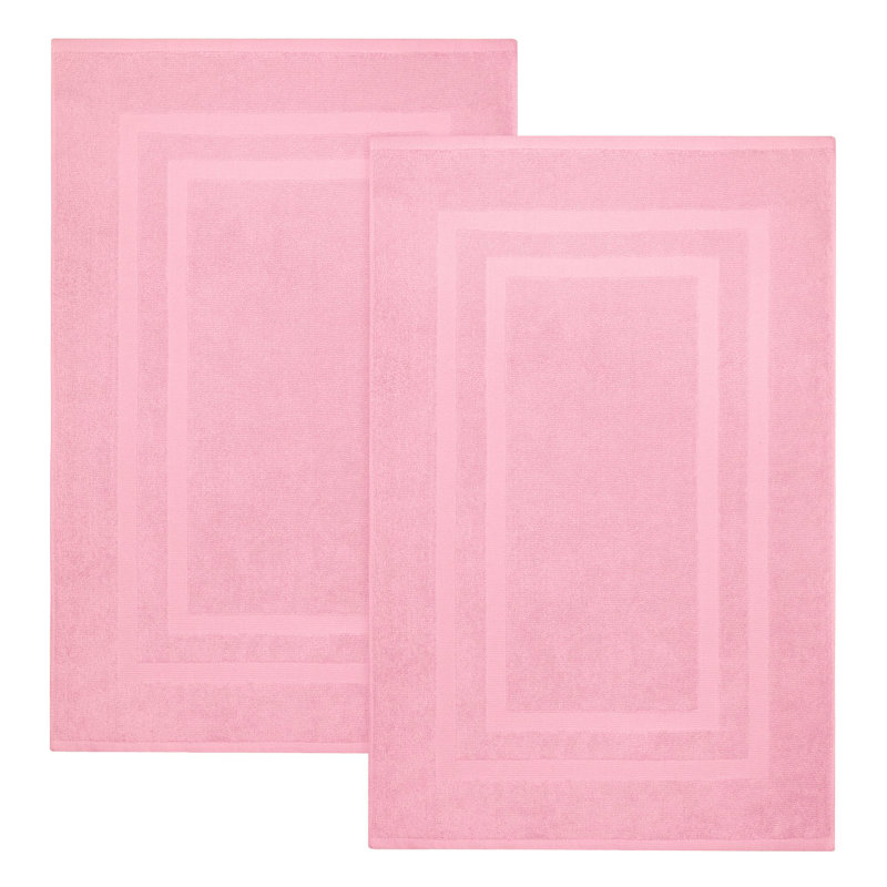 Tapis de bain Joktan, Rose rose