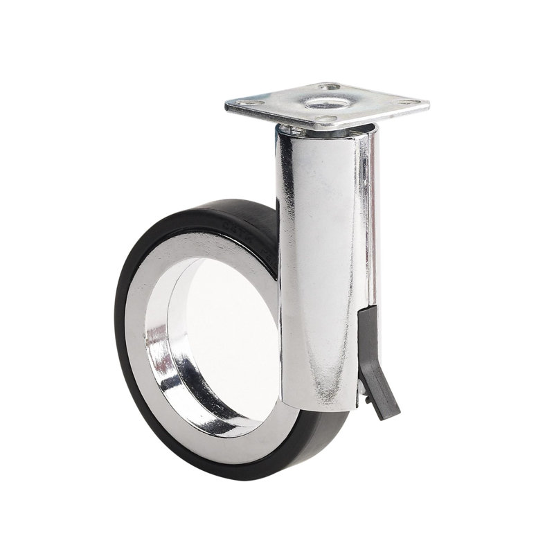 Rotola Series Design Caster, Black/Chrome