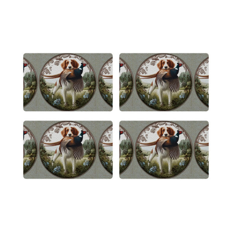 Vegan Leather Retangle Placemats