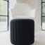40cm Wide Velvet Round Standard Ottoman-1006749525