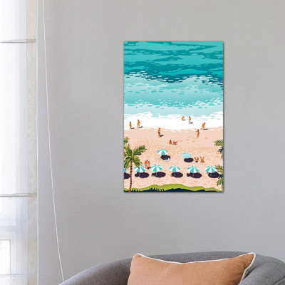 Dream In Colours Borrowed From The Sea - Wrapped Canvas Print