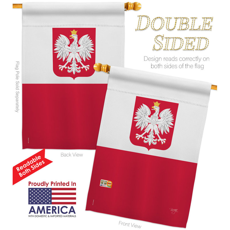 Ensemble de drapeaux de maison de Pologne Nationality