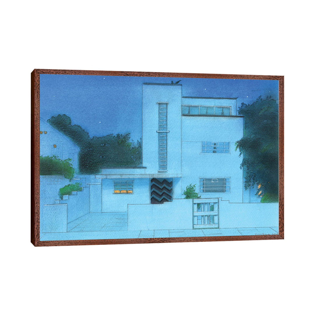 Modernist House St Margaret's von Ian Beck - Galerie-verpackte Leinwand Giclée auf Leinwand