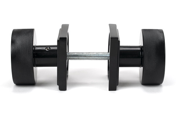 Brompton Interior Mortise Knob Set , Black