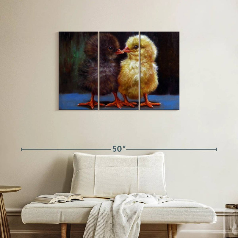 Brampt The Kiss Chicks, 24" H x 38" W