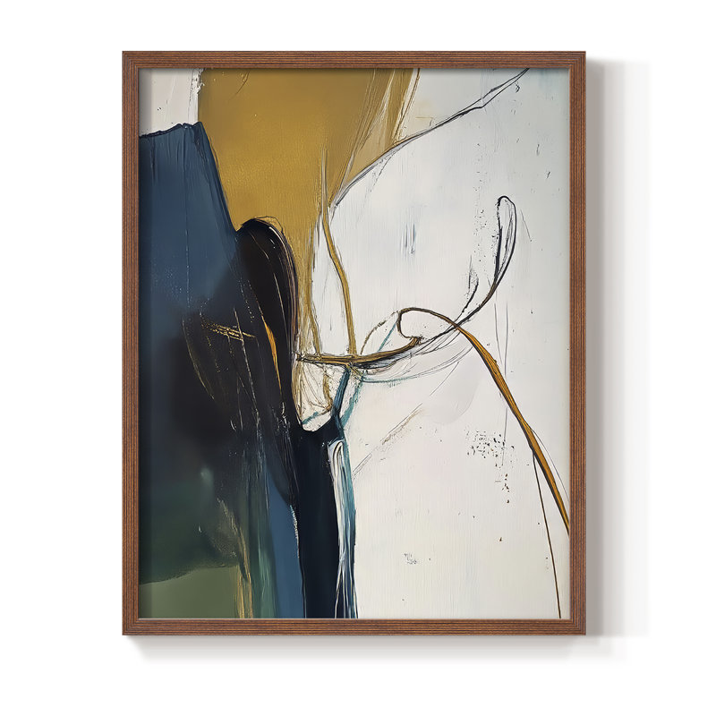 "ABSTRACT Series DCX" par J Paul, Noyer, H 15 po x l 12 po