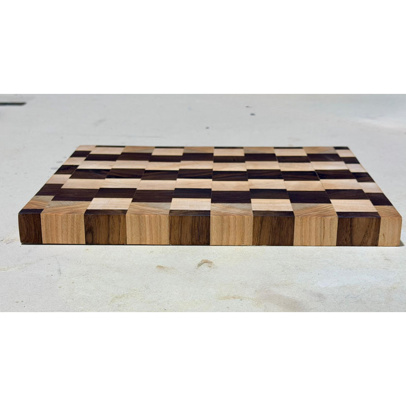 Planche à découper en érable et noyer, 12 x 8 x 0,75 po