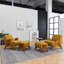 Upholstered Chenille With Footstool Armchair-488585402-503314698
