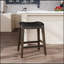 Tabouret de comptoir 24 po, siège en cuir-970975269-970975449