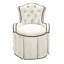 Samantha Slipcovered Tufted Armchair