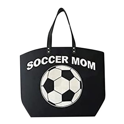 Sac fourre-tout en toile pour soccer féminin